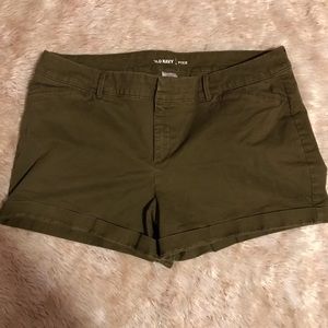 Old Navy Forest Green Pixie Shorts